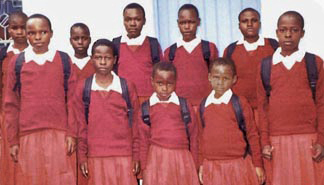 Students who benefit from the Amesbury For Africa charity