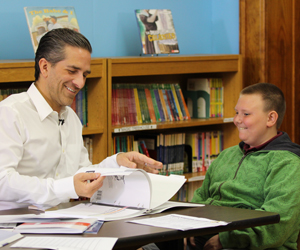 WRS instructor preparing to conduct End of Step Assessment with smiling student