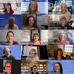 Wilson Literacy Team meeting on Zoom