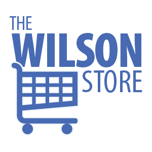 Shopping cart with the words Wilson Store above it.