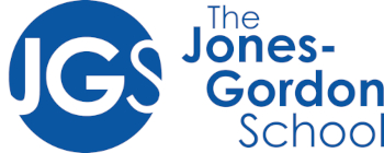 Copy-of-JGS-dual-logo-Copy-scaled-for-WordPress-1 Logo for The Jones-Gordon School, featuring the initials 'JGS' in bold white letters inside a blue circle, with the school's full name written to the right in blue text.
