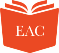 EACDC_ICON-Color-scaled-for-WordPress An orange icon of an open book with the letters 'EAC' displayed in white on the book's cover.