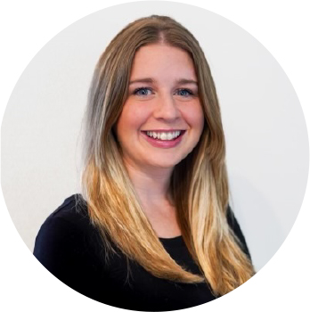 Smiling blonde hair woman