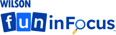 Wilson Fun in Focus logo with magnifying glass