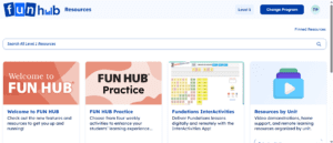 Screenshot of FUNHUB dashboard