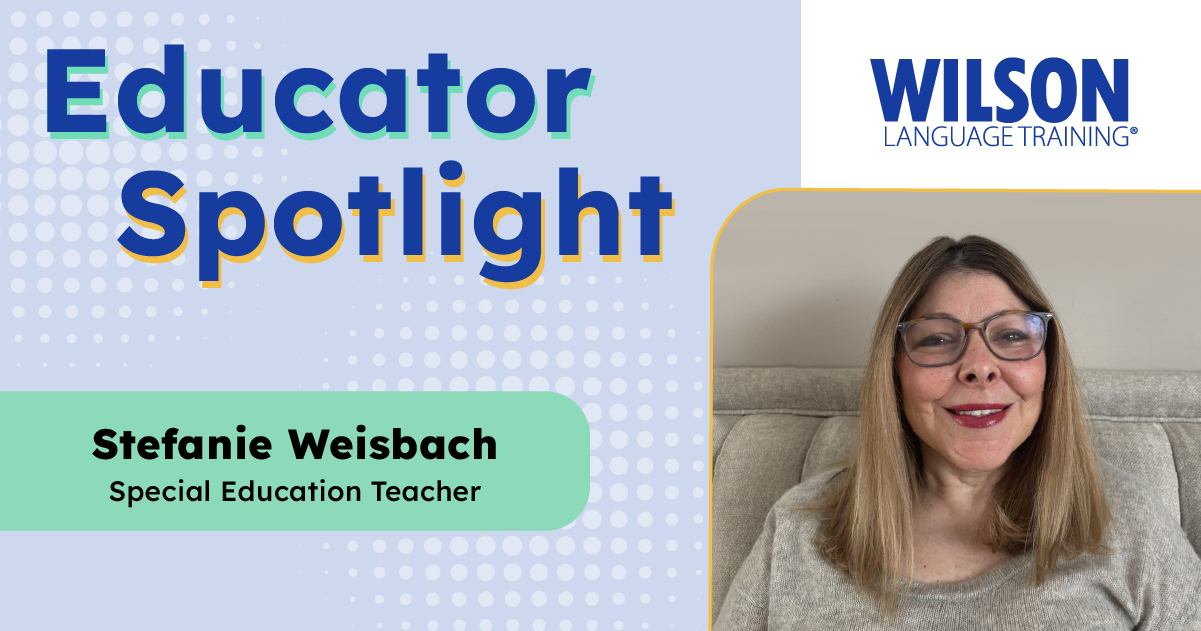 Stefanie Weisbach, Special Education Teacher, in Wilson Language Training Educator Spotlight