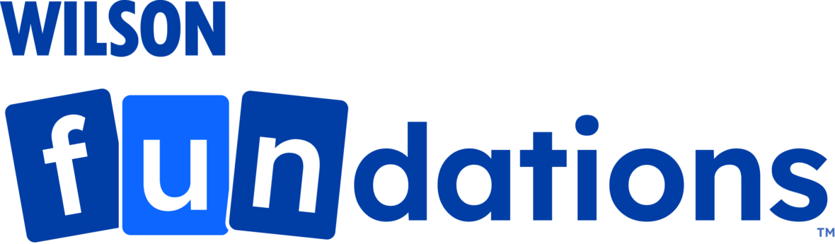 Wilson Fun-dations logo with blue blocks and text